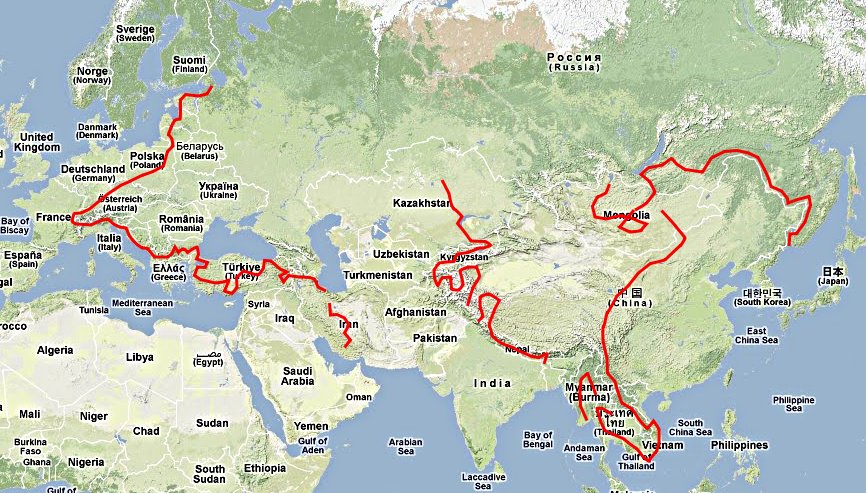 2009 - A vélo couché du Kazakhstan à l'Inde