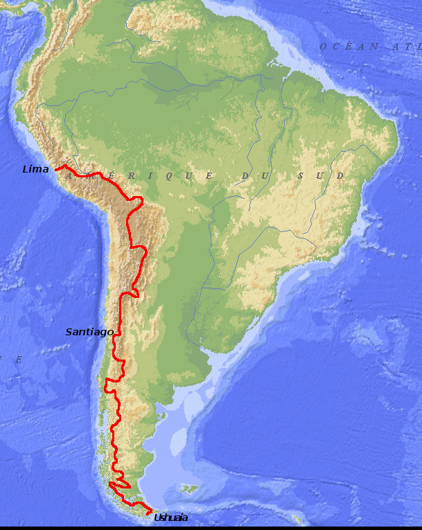 Patagonie à vélo. Amérique du sud à vélo