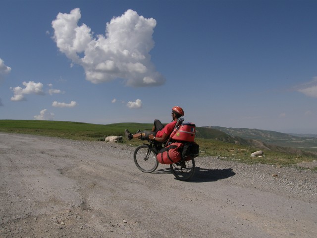 2009 - A vélo couché du Kazakhstan à l'Inde. Tadjikistan